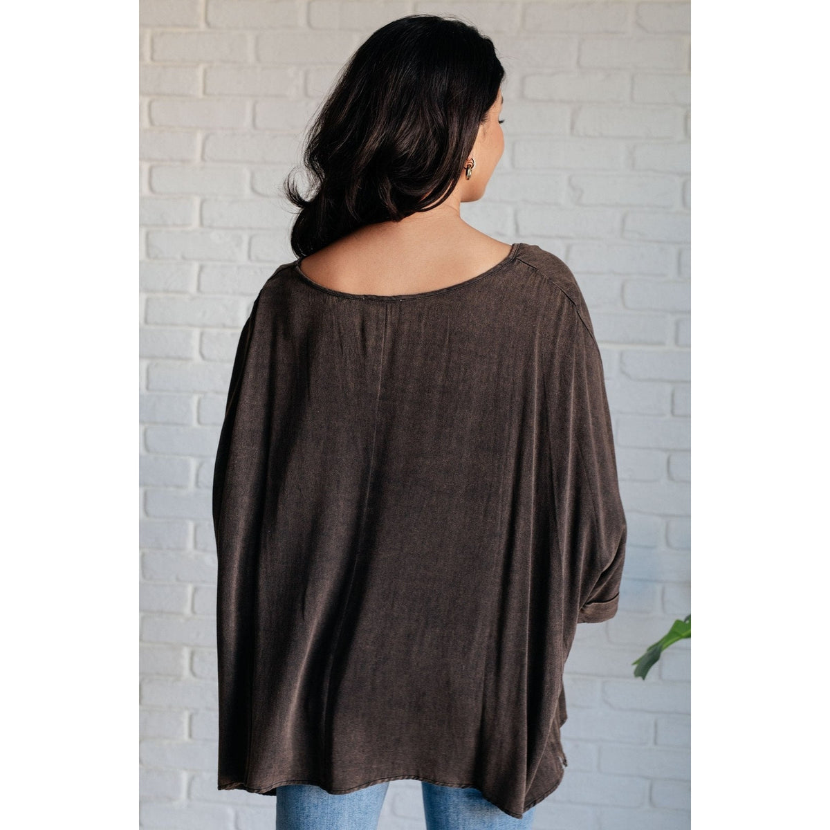 Wishy Washy Mineral Washed Oversized Top