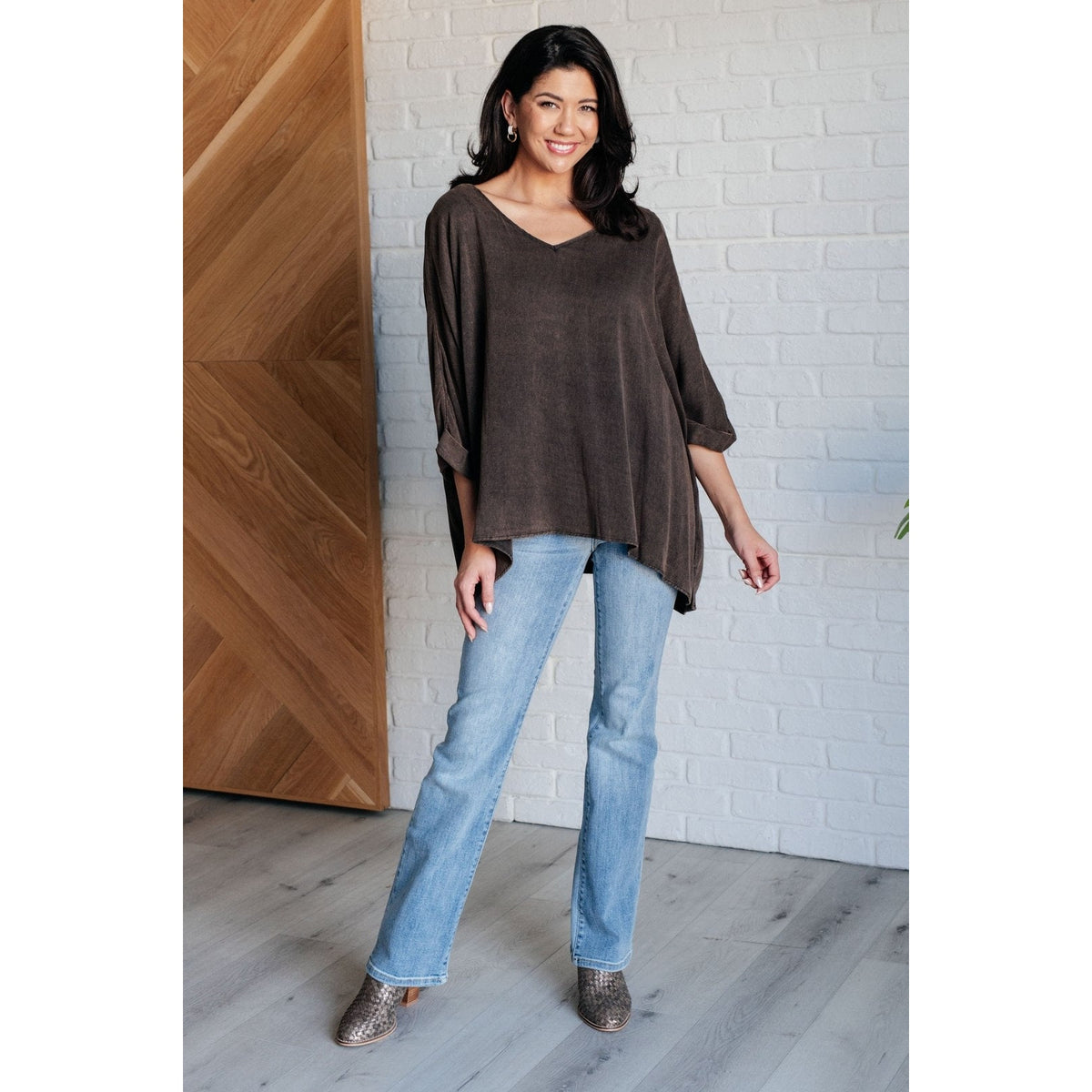 Wishy Washy Mineral Washed Oversized Top