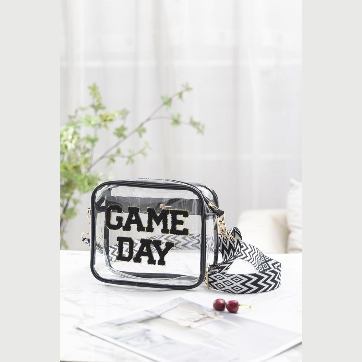 Zenana GAME DAY Stadium Approved Transparent Crossbody Bag