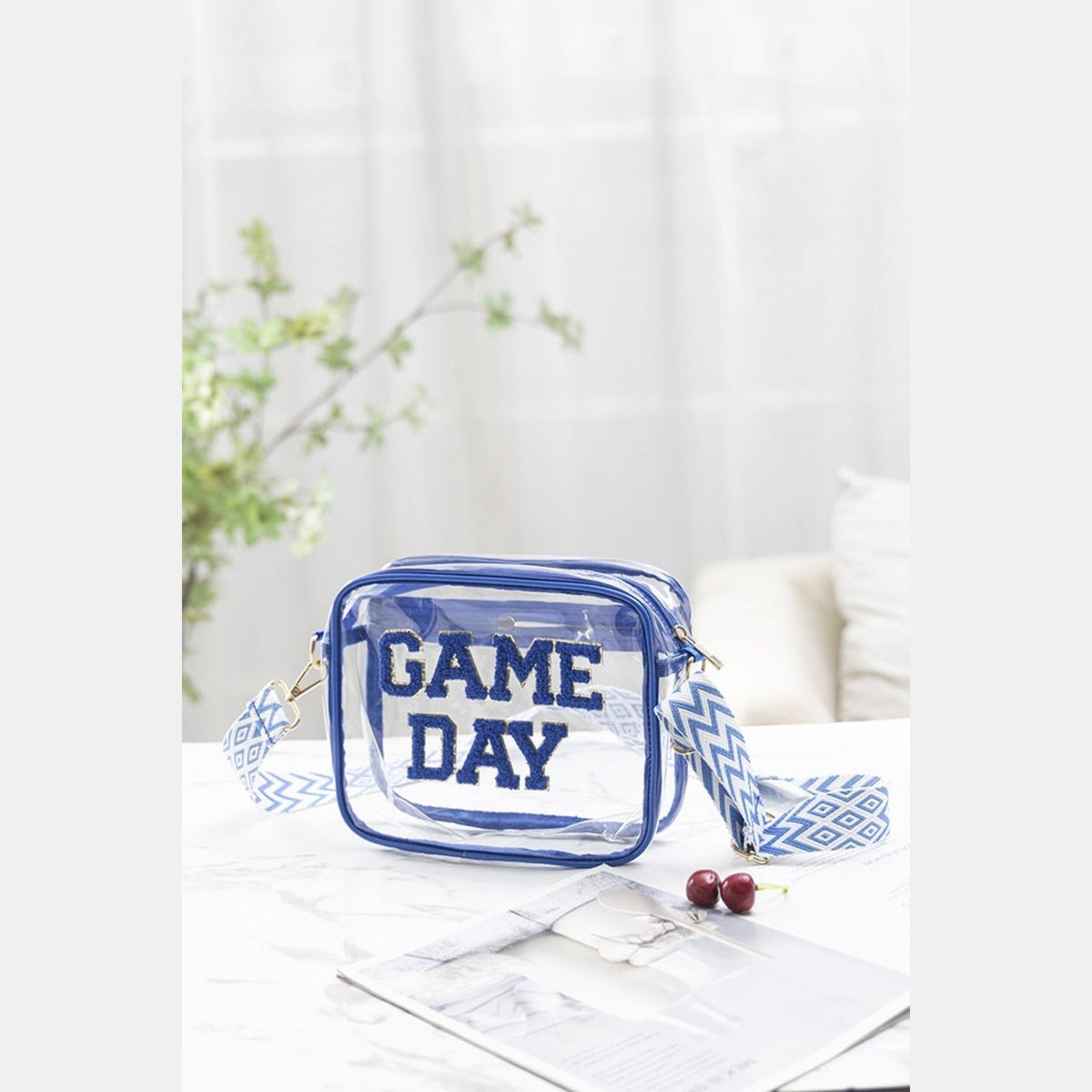 Zenana GAME DAY Stadium Approved Transparent Crossbody Bag