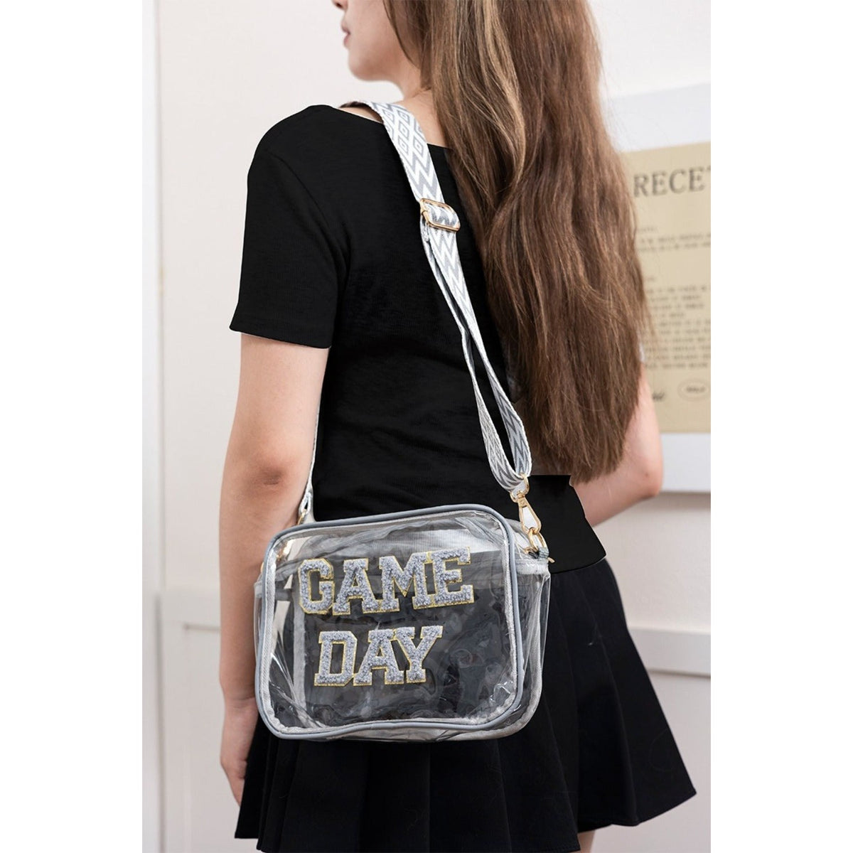 Zenana GAME DAY Stadium Approved Transparent Crossbody Bag