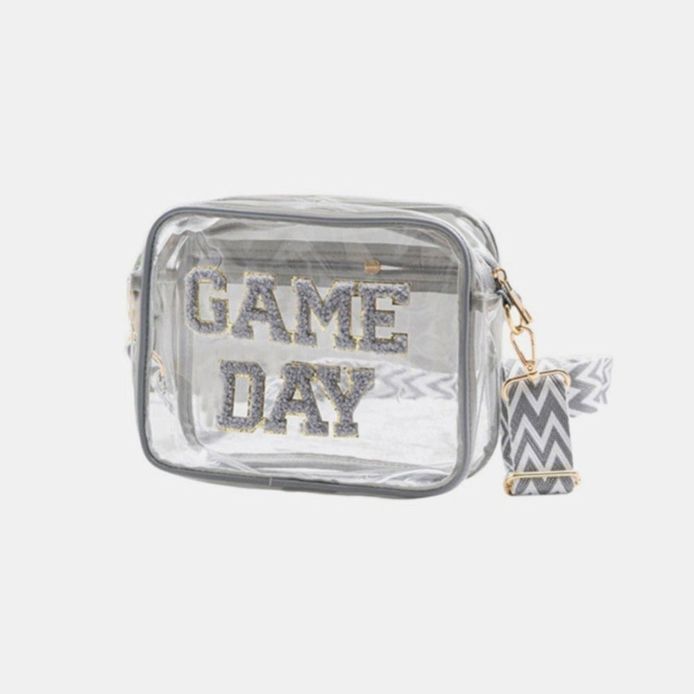 Zenana GAME DAY Stadium Approved Transparent Crossbody Bag