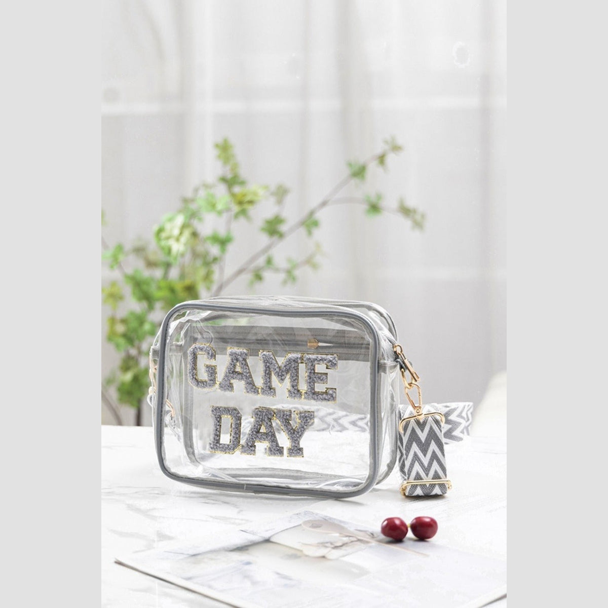 Zenana GAME DAY Stadium Approved Transparent Crossbody Bag