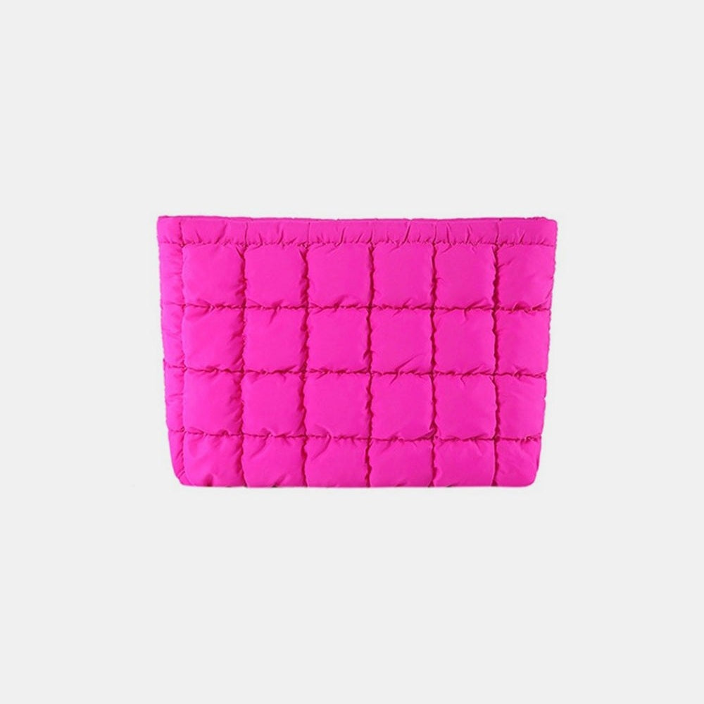 Zenana Quilted Puffy Pouch Clutch Bag