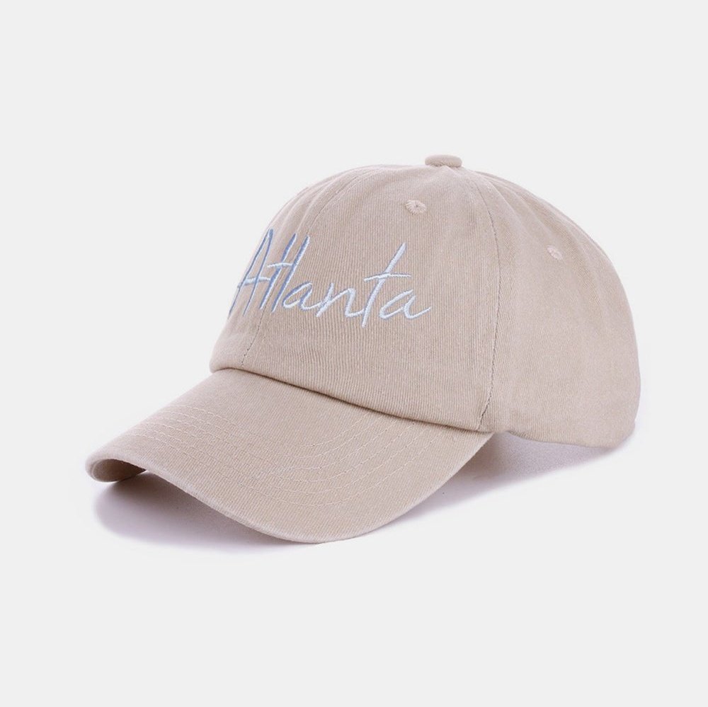 Zenana Washed ATLANTA Embroidered Baseball Cap