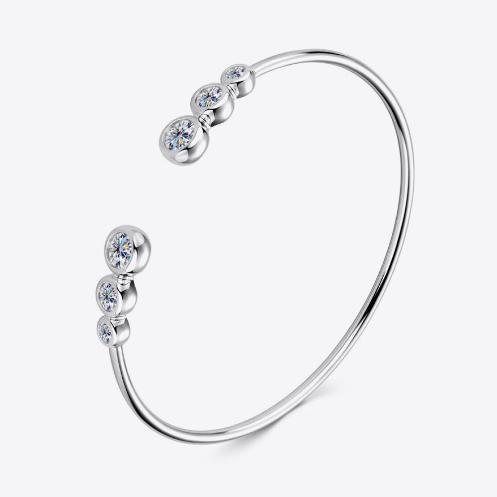 1.8 Carat Moissanite 925 Sterling Silver Bracelet