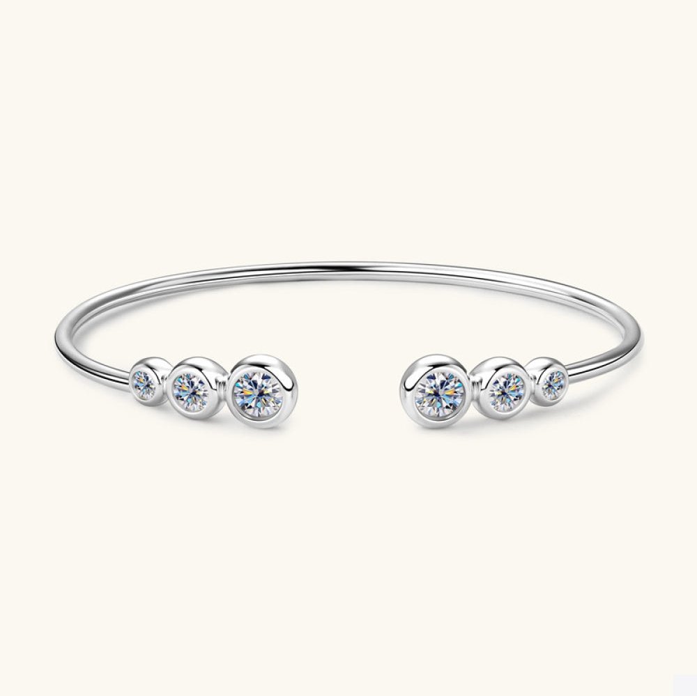 1.8 Carat Moissanite 925 Sterling Silver Bracelet