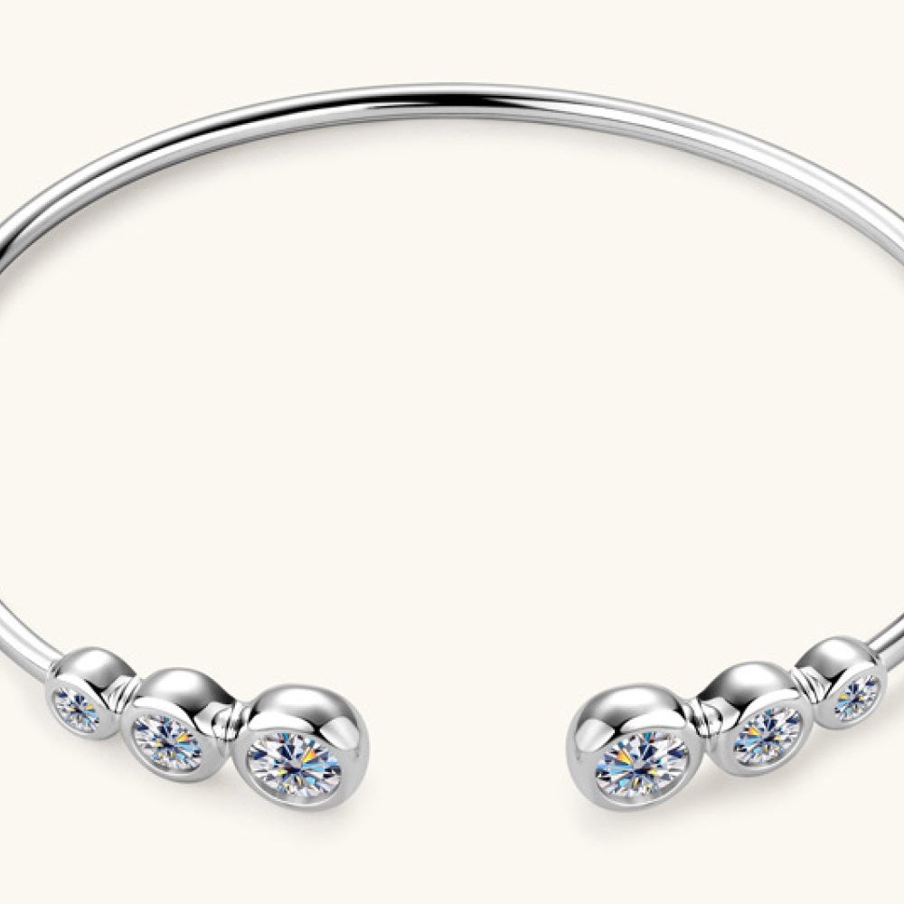 1.8 Carat Moissanite 925 Sterling Silver Bracelet