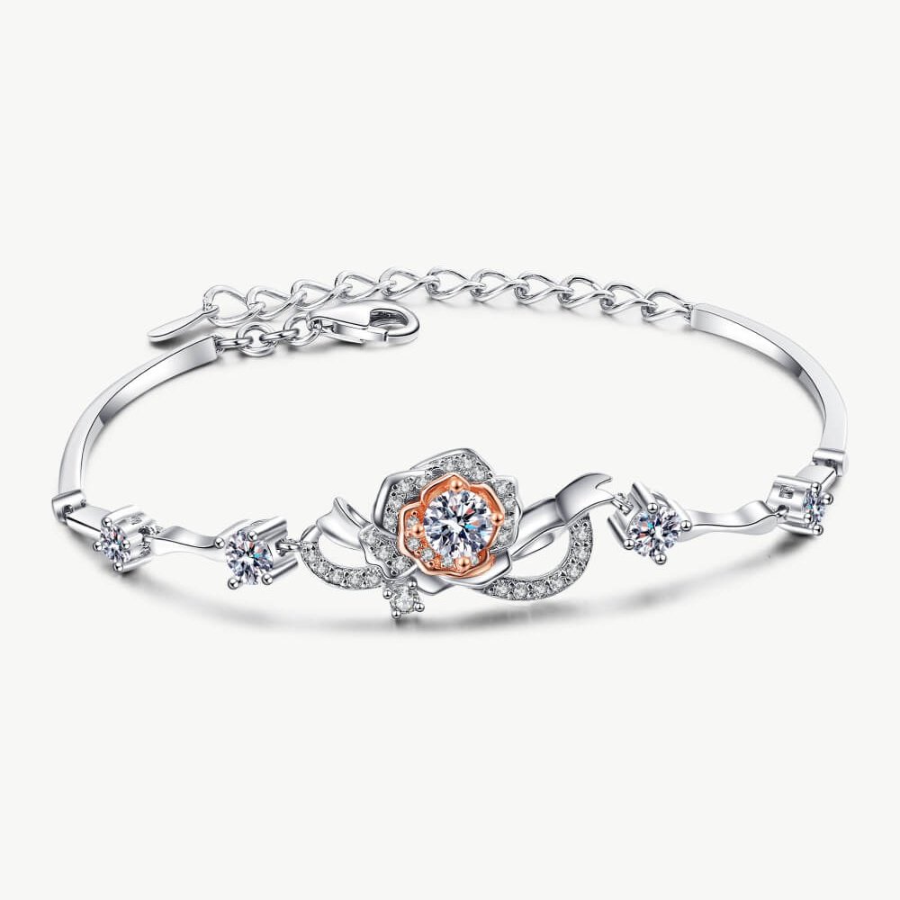 Princessa 925 Sterling Silver Moissanite Bracelet