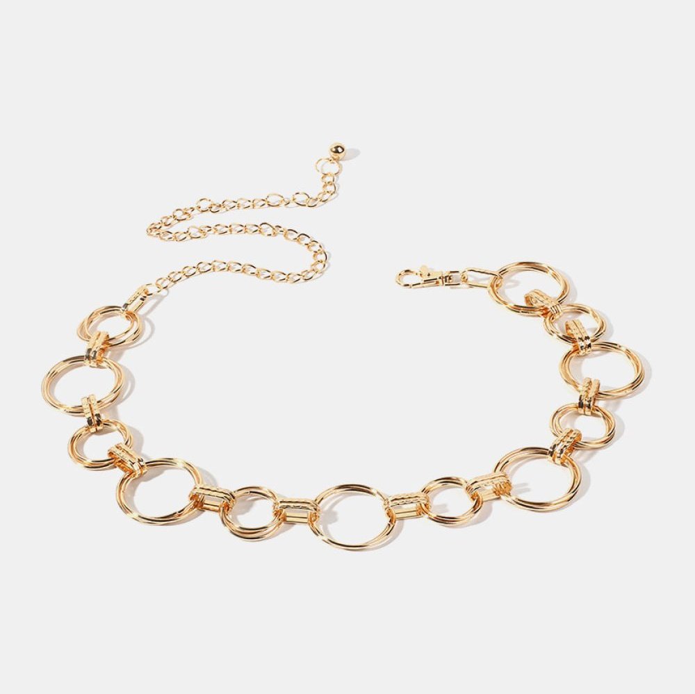 Alloy Chain Circle Shape Belt