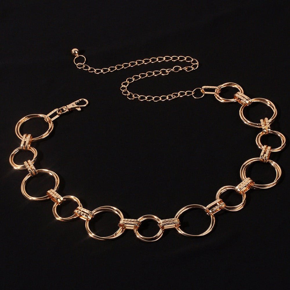 Alloy Chain Circle Shape Belt