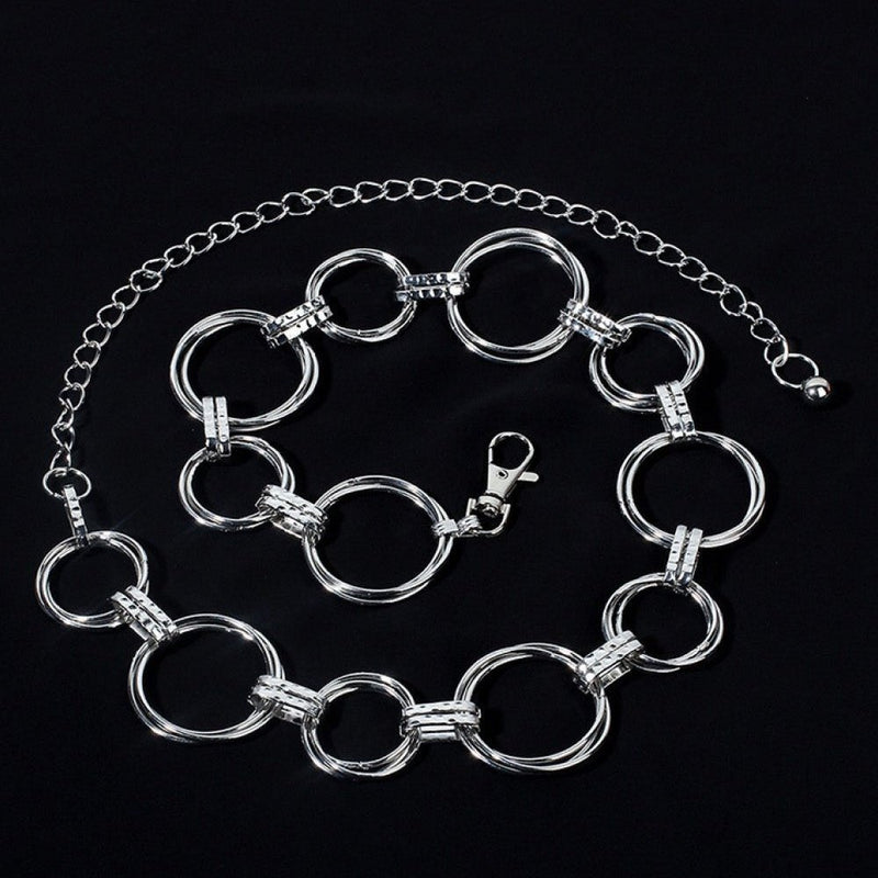 Alloy Chain Circle Shape Belt