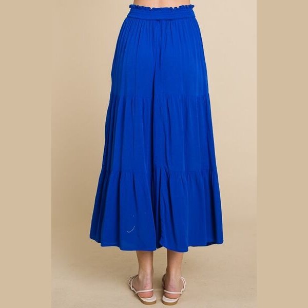 Culture Code Full Size Frill Ruched Midi Skirt