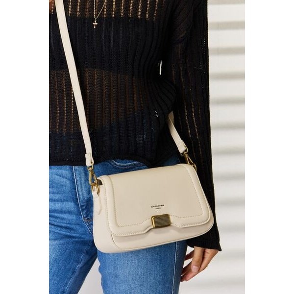 David Jones PU Leather Crossbody Bag