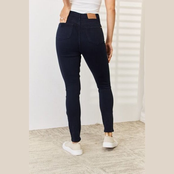 Judy Blue Full Size Garment Dyed Tummy Control Skinny Jeans