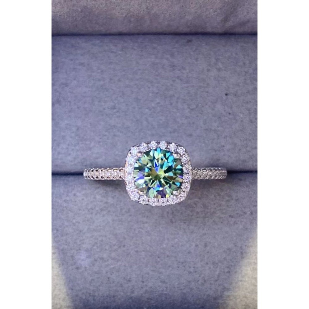 Star Struck 3 Carat Moissanite 18K Platinum-Plated Ring